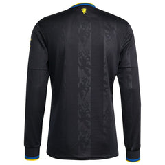 Manchester United 2025/26 Third Replica Long Sleeve Jersey Black - Adidas Discount
