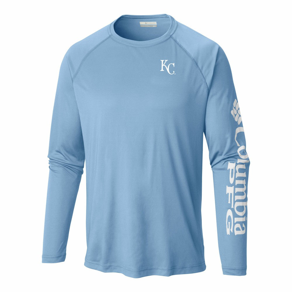 Kansas City Royals Columbia Terminal Tackle Long Sleeve Shirt - Light Blue - Columbia Online