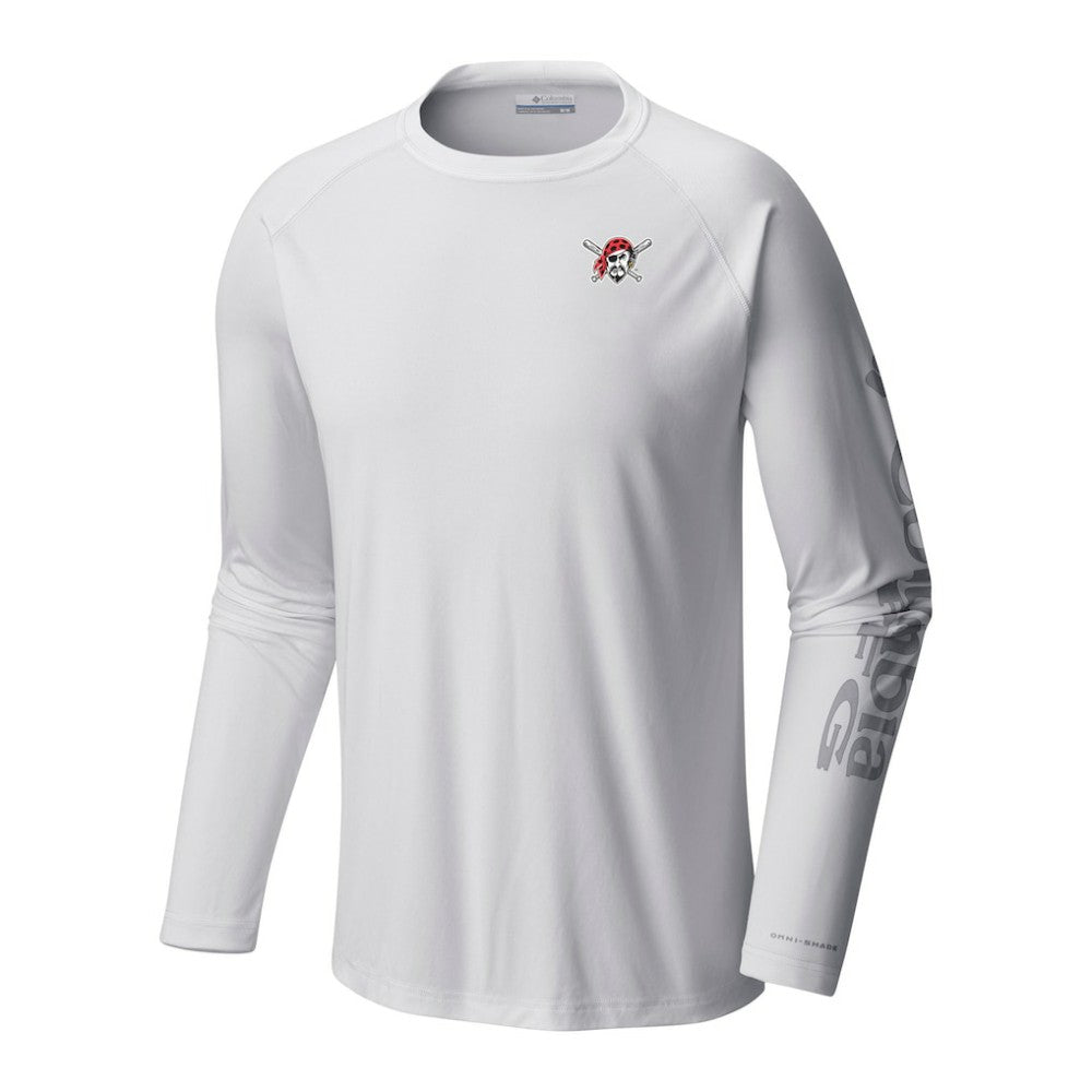 Pittsburgh Pirates Columbia Terminal Tackle Long Sleeve Shirt - White - Columbia Lifestyle