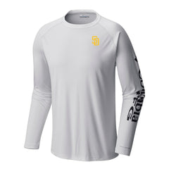 San Diego Padres Columbia Terminal Tackle Long Sleeve Shirt - White - Columbia Discount