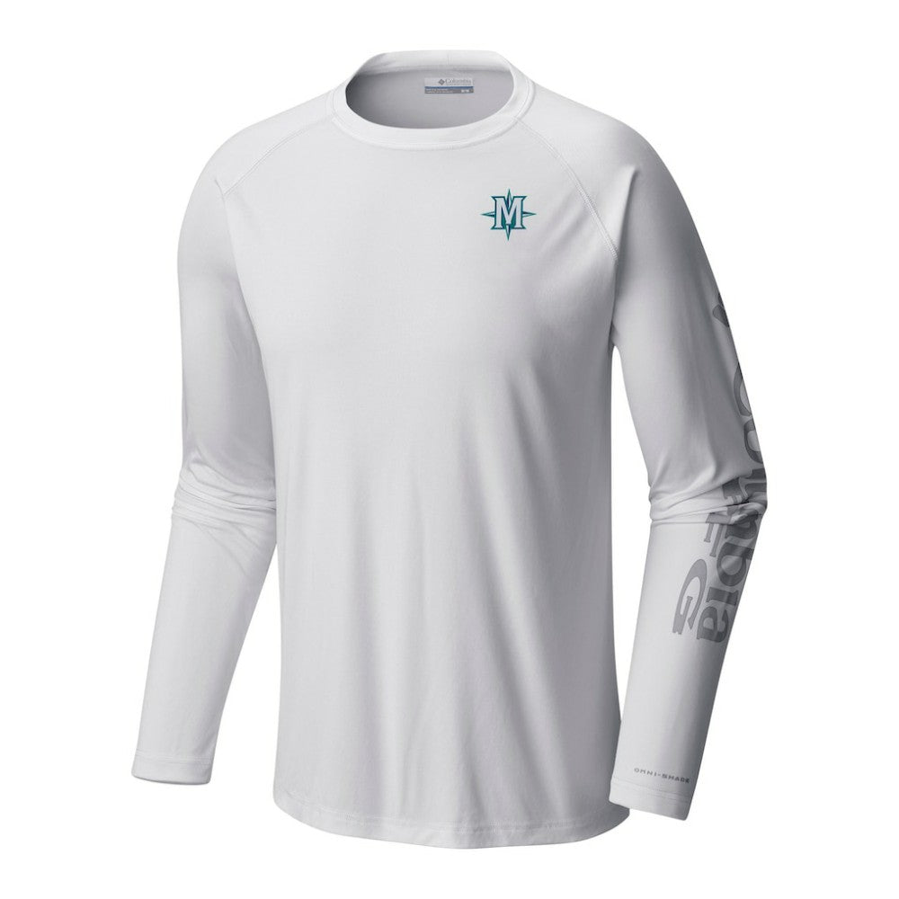 Seattle Mariners Columbia Terminal Tackle Long Sleeve Shirt - White - Columbia Online