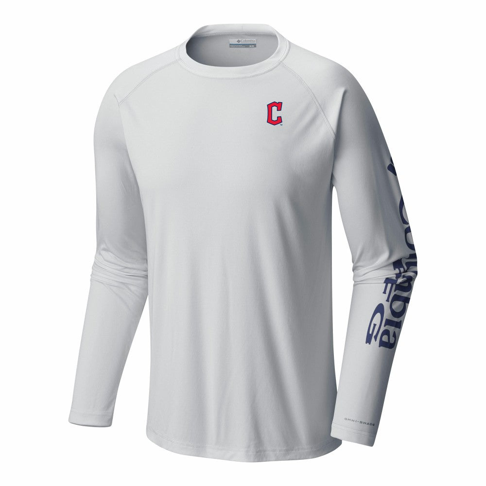Cleveland Guardians Columbia Terminal Tackle Long Sleeve Shirt - White - Columbia Sale