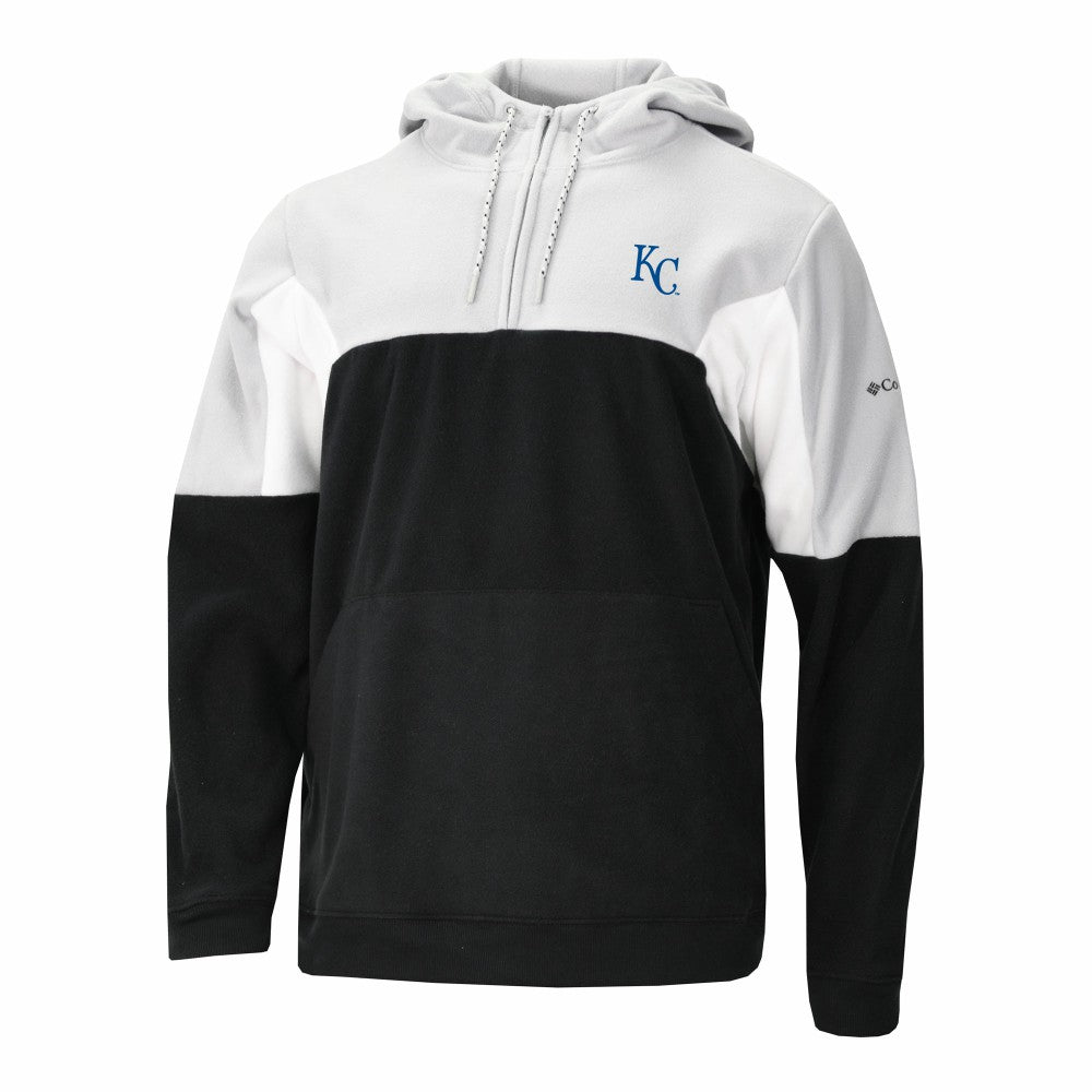 Kansas City Royals Columbia Men's Lodge Fleece Quarter-Zip Hoodie - Black - Columbia Lifestyle