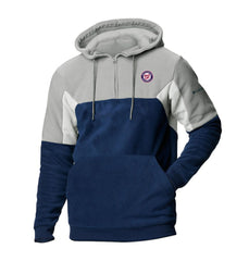 Washington Nationals Columbia Men's Lodge Fleece Quarter-Zip Hoodie - Navy - Columbia Lifestyle