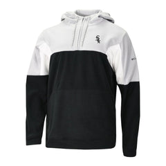 Chicago White Sox Columbia Men's Lodge Fleece Quarter-Zip Hoodie - Black - Columbia Discount
