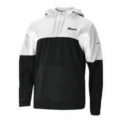 Miami Marlins Columbia Lodge Fleece Quarter-Zip Hoodie - Black - Columbia Lifestyle