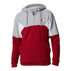 Cleveland Guardians Columbia Men's Lodge Fleece Quarter-Zip Hoodie - Red - Columbia Online