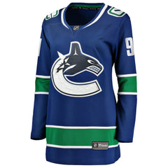 Evander Kane Vancouver Canucks Fanatics Women's Home Breakaway Player Jersey - Blue - NHL 203277908