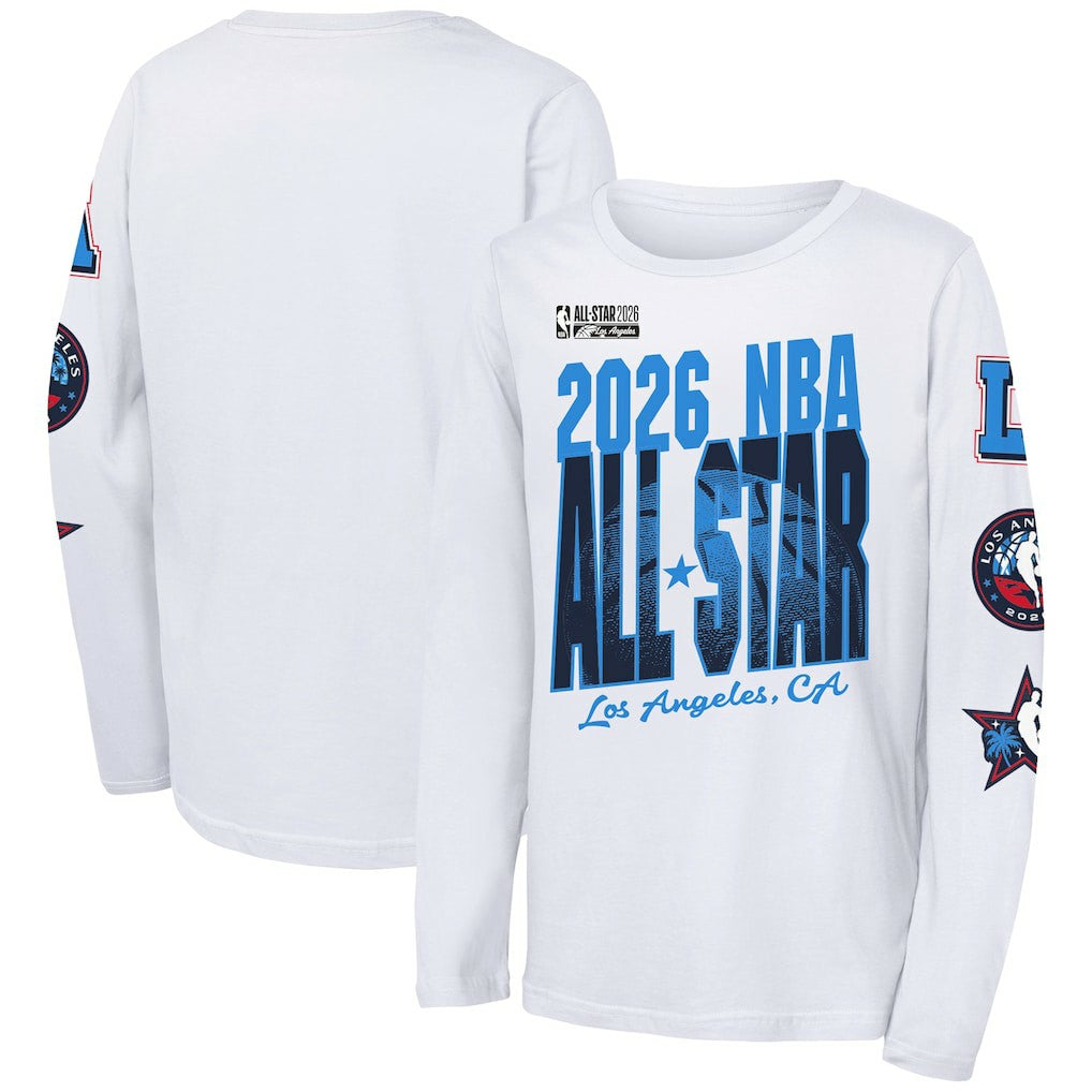 Outerstuff Youth 2026 NBA All-Star Game Long Sleeve T-Shirt White