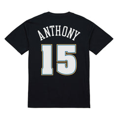 Carmelo Anthony Denver Nuggets Rookie Photo Name & Number T-Shirt Black