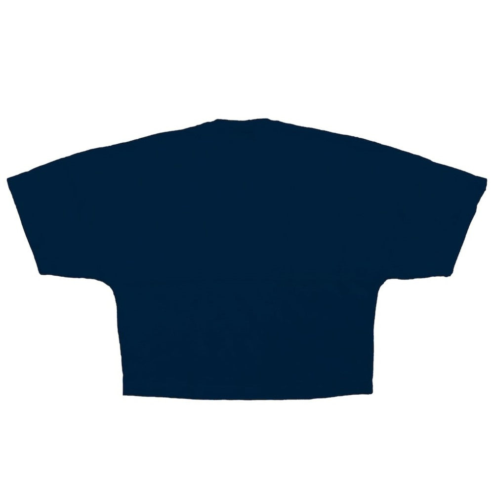 Detroit Tigers Fanatics Women's Skyline Crop T-Shirt - Navy - Fanatics Online