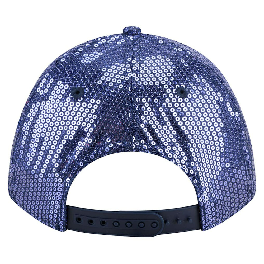 Dallas Cowboys New Era Women's Sequin 9FORTY Adjustable Hat Navy