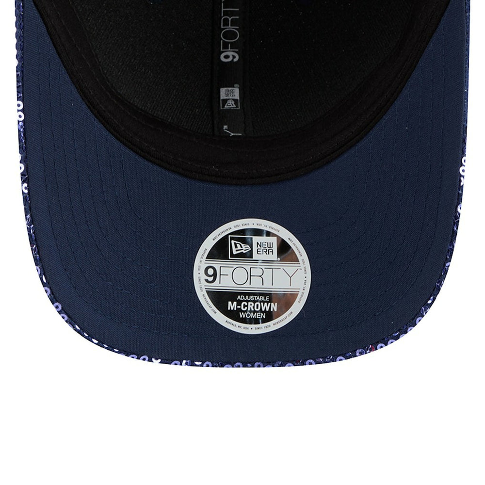 Dallas Cowboys New Era Women's Sequin 9FORTY Adjustable Hat Navy