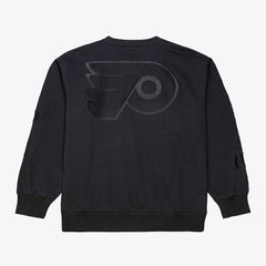 Philadelphia Flyers Mitchell & Ness Phantom Fleece Crew Neck Sweatshirt - Black - NHL 203279094