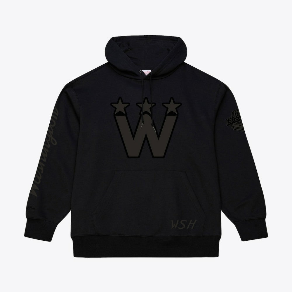 Washington Capitals Mitchell & Ness Phantom Fleece Hoodie - Black - NHL 203279104