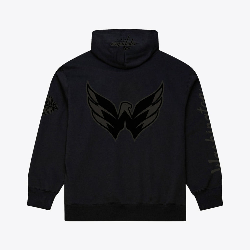Washington Capitals Mitchell & Ness Phantom Fleece Hoodie - Black - NHL 203279104