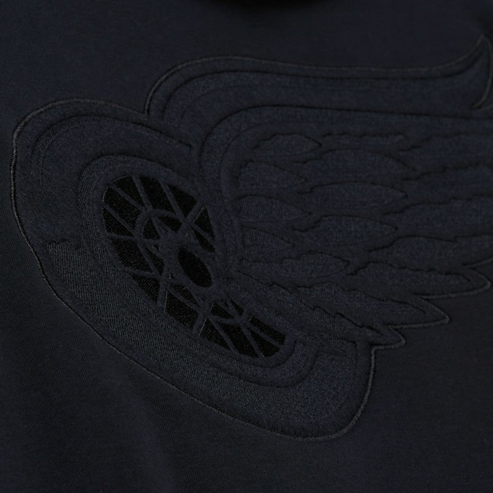 Detroit Red Wings Mitchell & Ness Phantom Fleece Hoodie - Black - NHL 203279110