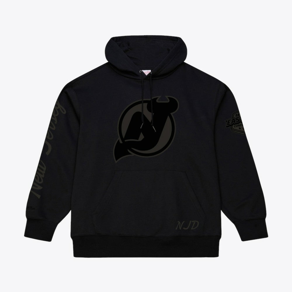 New Jersey Devils Mitchell & Ness Phantom Fleece Hoodie - Black - NHL 203279116