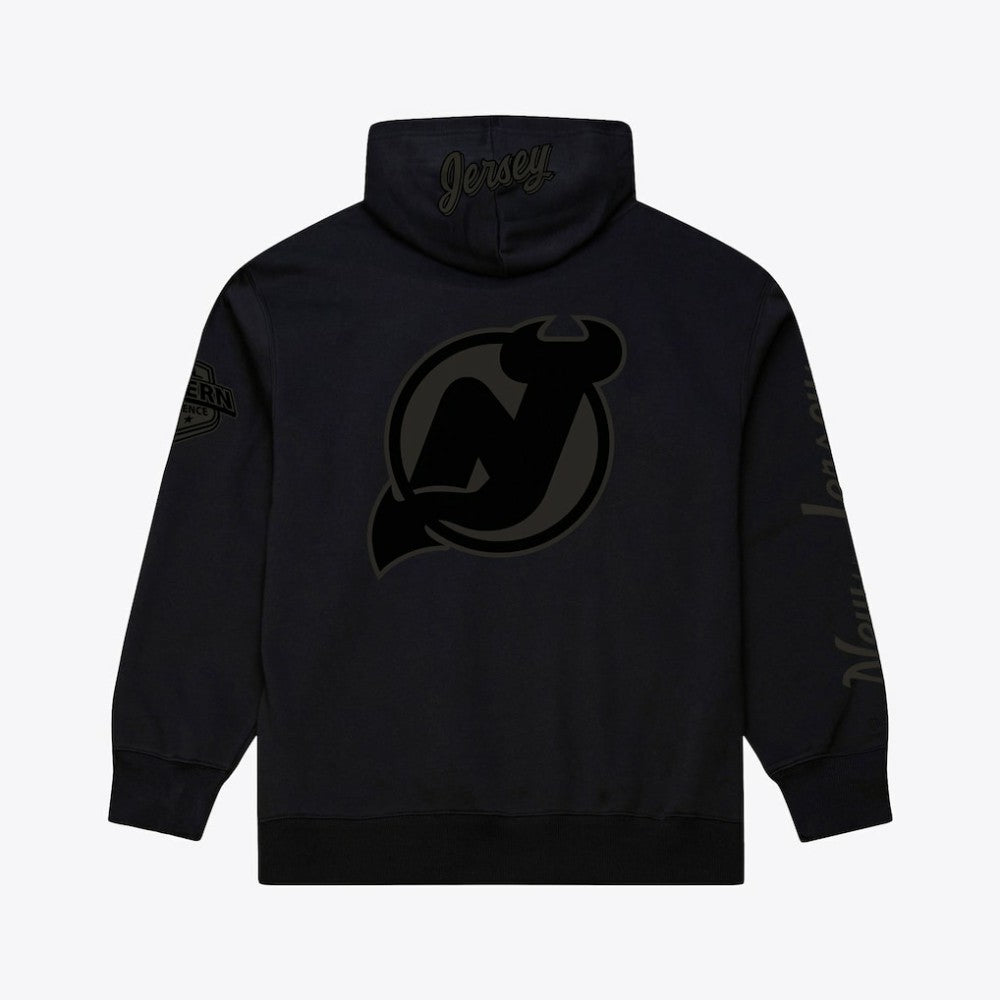 New Jersey Devils Mitchell & Ness Phantom Fleece Hoodie - Black - NHL 203279116