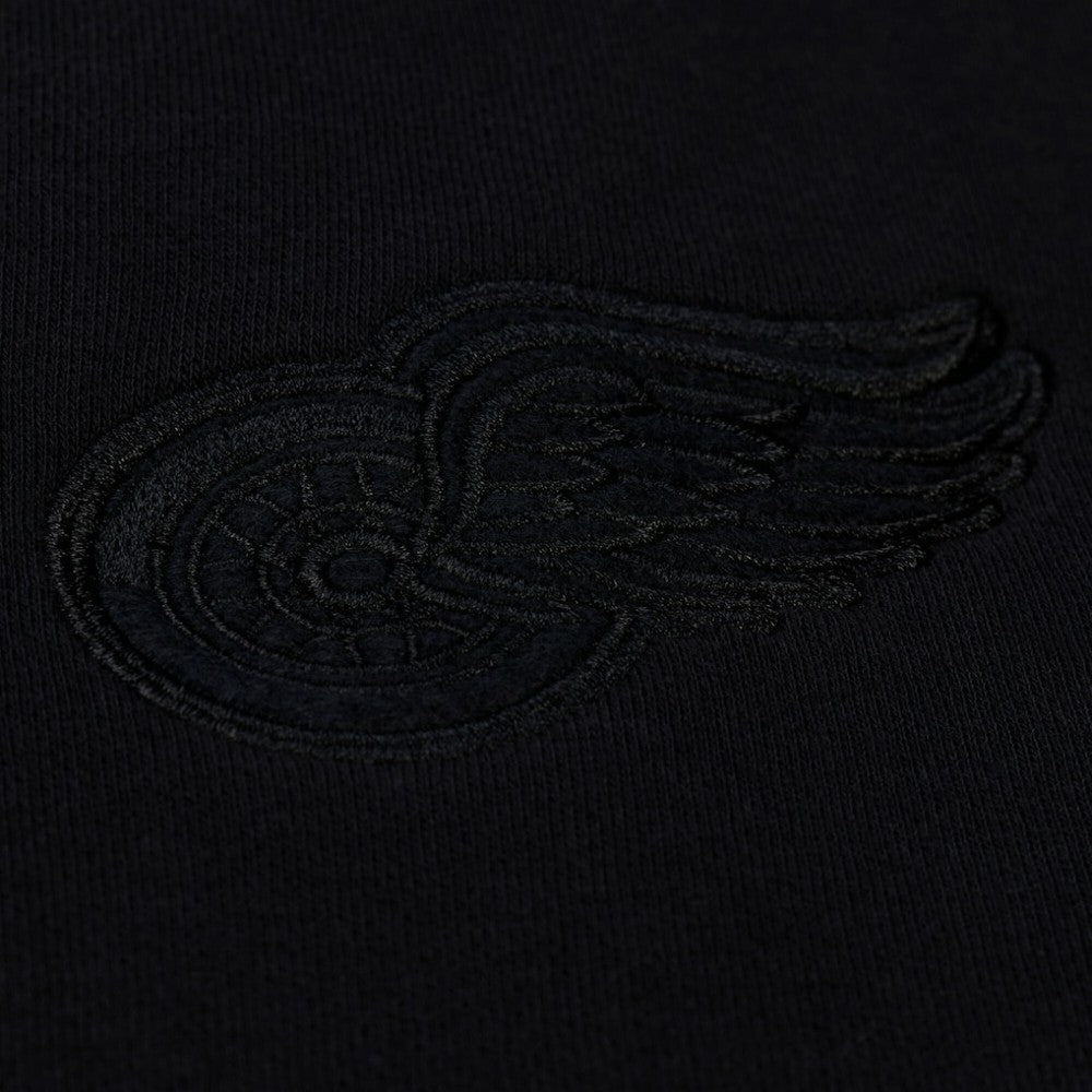 Detroit Red Wings Mitchell & Ness Unisex Phantom Fleece Crew Neck Sweatshirt - Black - NHL 203279118
