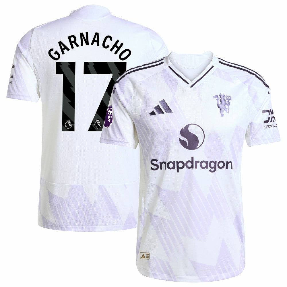 Alejandro Garnacho Manchester United 2025/26 Away Player Jersey White - Adidas sale