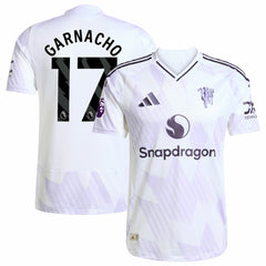 Alejandro Garnacho Manchester United 2025/26 Away Player Jersey White - Adidas sale