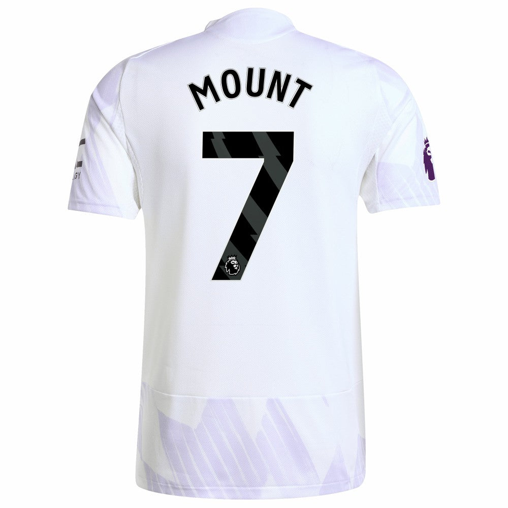 Mason Mount Manchester United 2025/26 Away Player Jersey White - Adidas Discount