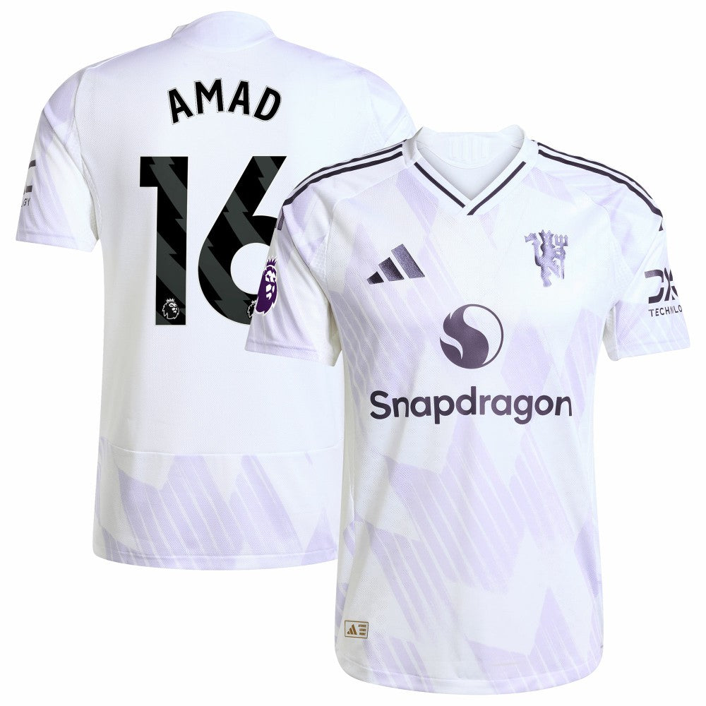 Amad Diallo Manchester United 2025/26 Away Player Jersey White - Adidas sale