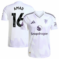 Amad Diallo Manchester United 2025/26 Away Player Jersey White - Adidas sale