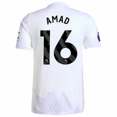 Amad Diallo Manchester United 2025/26 Away Player Jersey White - Adidas sale