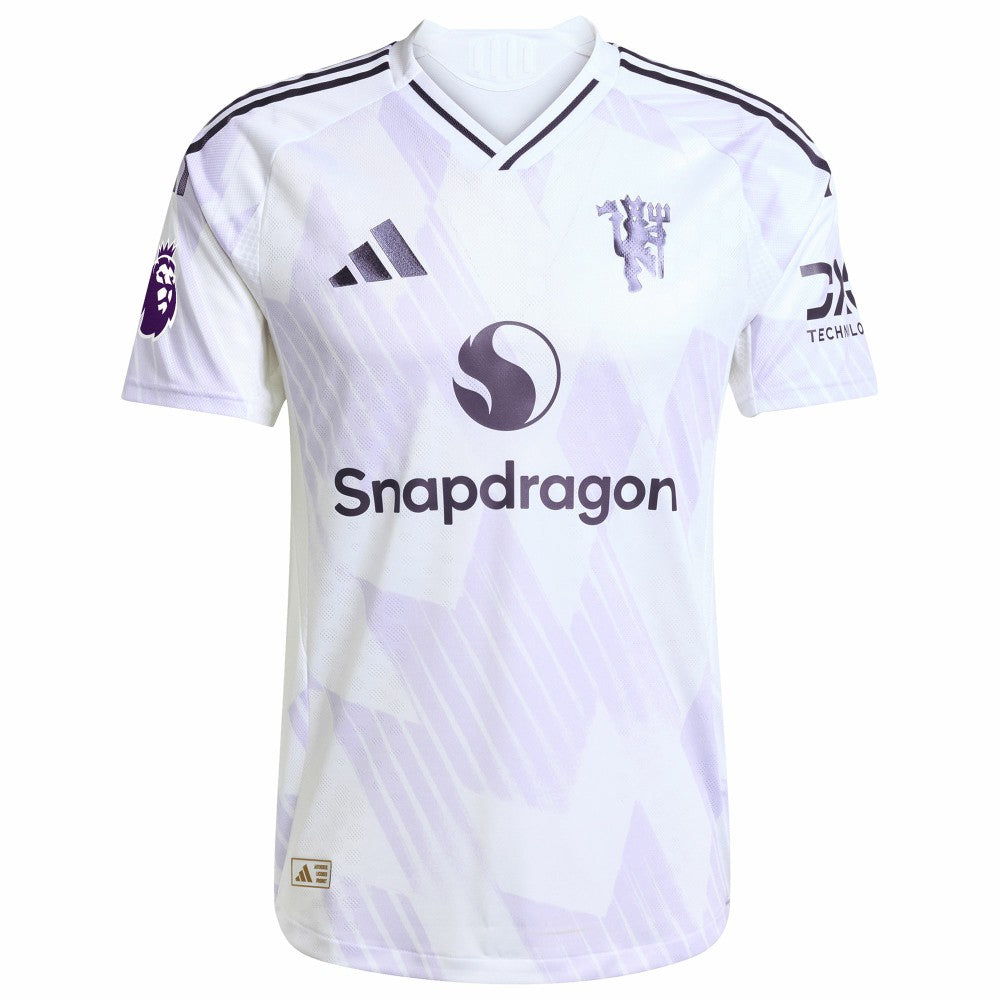 Kobbie Mainoo Manchester United 2025/26 Away Player Jersey White - Adidas