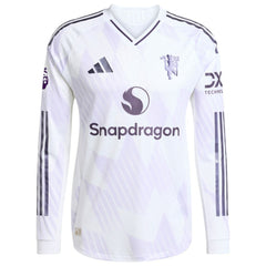 Alejandro Garnacho Manchester United 2025/26 Away Long Sleeve Player Jersey White - Adidas outlet