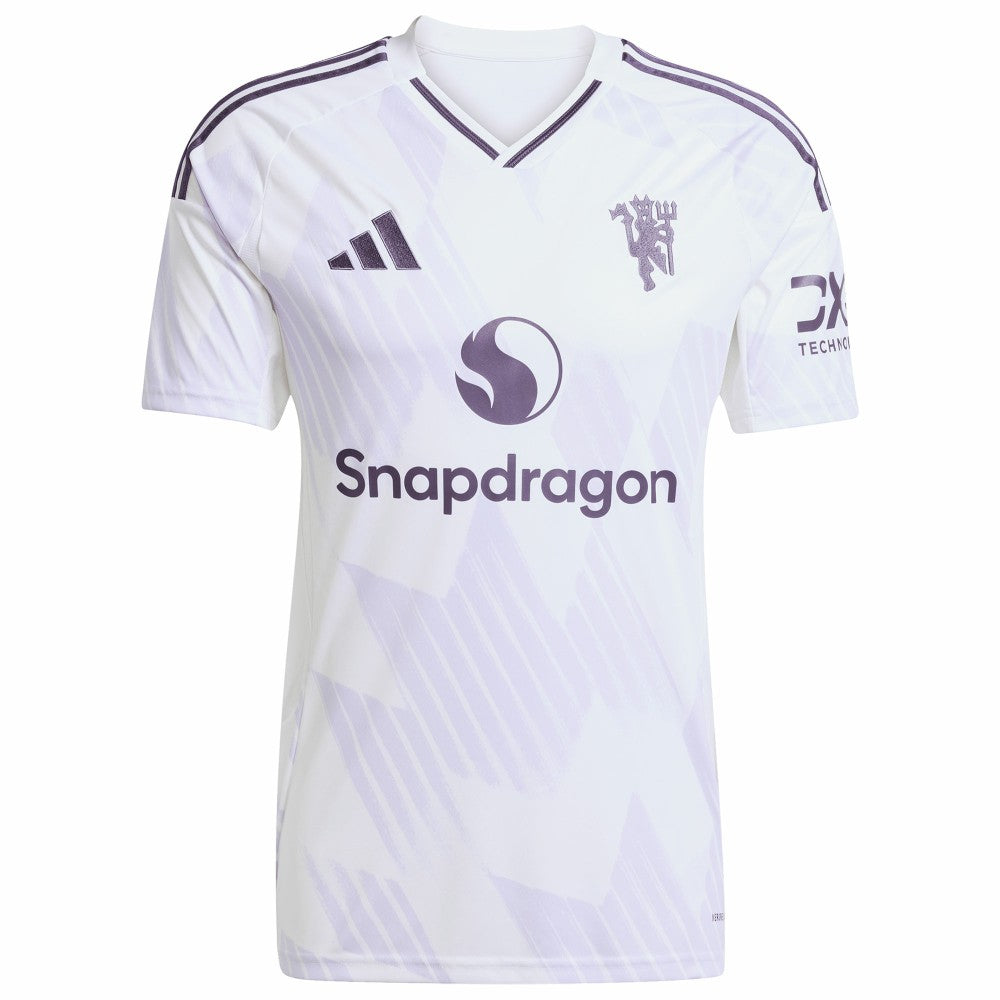 Bruno Fernandes Manchester United 2025/26 Away Replica Player Jersey White - Adidas