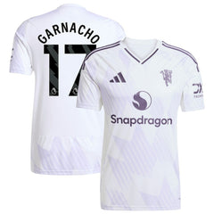 Alejandro Garnacho Manchester United 2025/26 Away Replica Player Jersey White - Adidas outlet