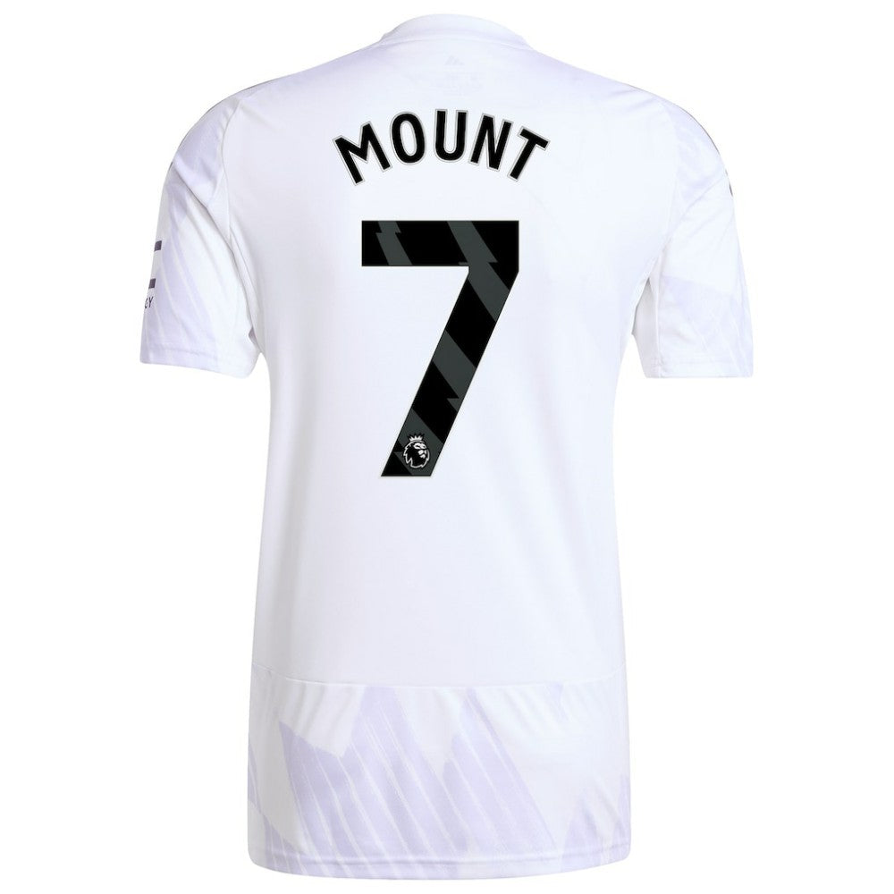 Mason Mount Manchester United 2025/26 Away Replica Player Jersey White - Adidas Discount