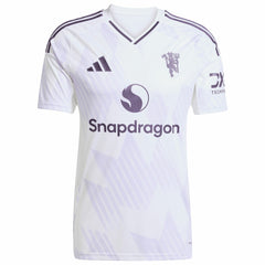 Kobbie Mainoo Manchester United 2025/26 Away Replica Player Jersey White - Adidas Discount
