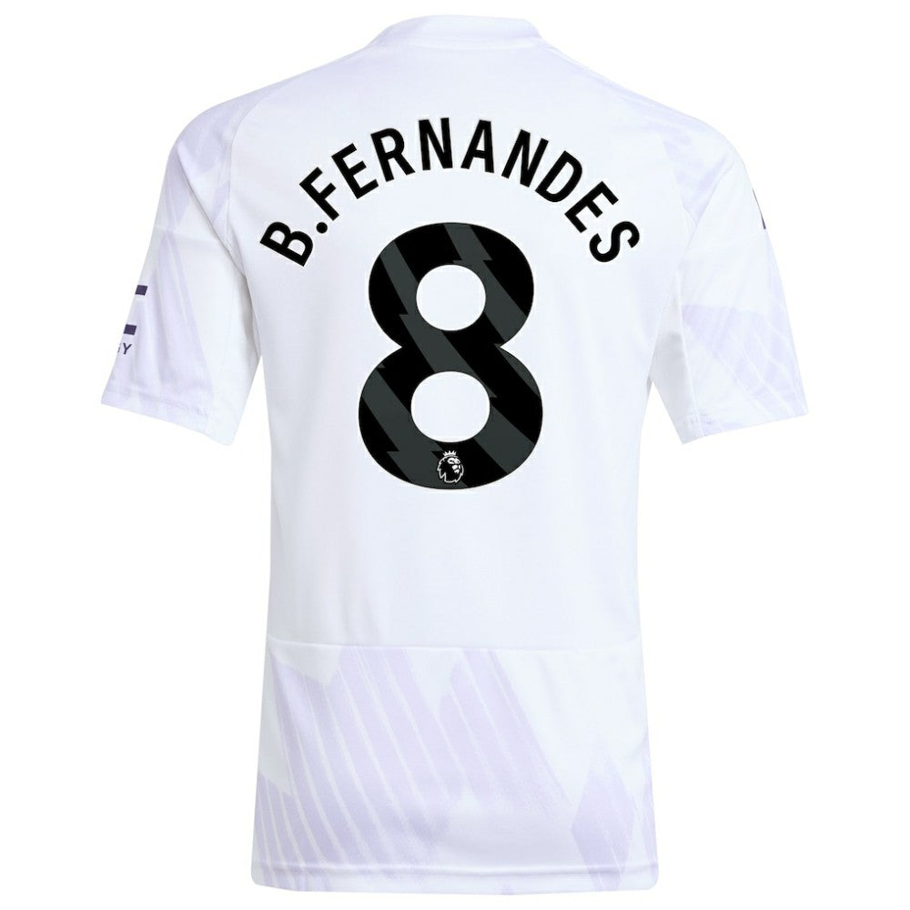 Bruno Fernandes Manchester United Youth 2025/26 Away Replica Player Jersey White - Adidas outlet