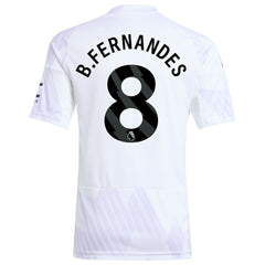 Bruno Fernandes Manchester United Youth 2025/26 Away Replica Player Jersey White - Adidas outlet