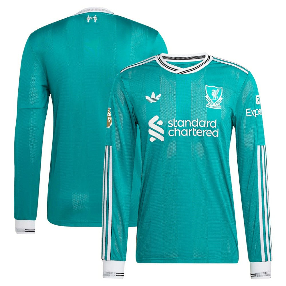 Liverpool 2025/26 Third Long Sleeve Jersey Green - Adidas for sale
