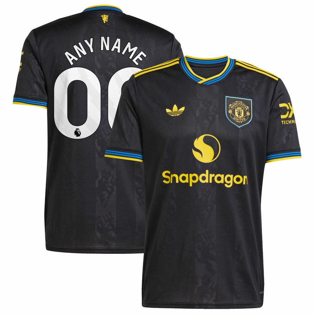 Manchester United 2025/26 Third Replica Custom Jersey Black - Adidas cheap