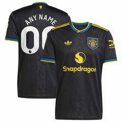 Manchester United 2025/26 Third Replica Custom Jersey Black - Adidas cheap