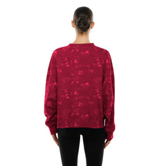 Cleveland Cavaliers Women's Throwback Collection Mineral Wash Crewneck Sweatshirt for sale Wine | New Era