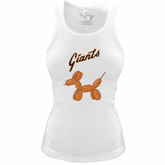 San Francisco Giants Tiny Turnip Women's Fitted Balloon Dog Tri-Blend Tank Top - White - MLB Online