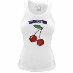 Washington Nationals Tiny Turnip Women's Fitted Cherries Tri-Blend Tank Top - White - MLB Online