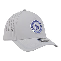 Los Angeles Dodgers New Era Patch 39THIRTY A-Frame M-Crown Perforated Flex Hat - Gray - New Era Sale