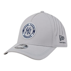 New York Yankees New Era Patch 39THIRTY A-Frame M-Crown Perforated Flex Hat - Gray - New Era Online