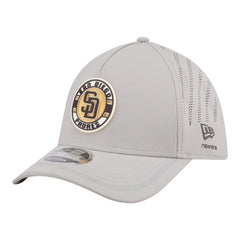 San Diego Padres New Era Patch 39THIRTY A-Frame M-Crown Perforated Flex Hat - Gray - New Era on Sale