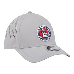 St. Louis Cardinals New Era Patch 39THIRTY A-Frame M-Crown Perforated Flex Hat - Gray - New Era on Sale