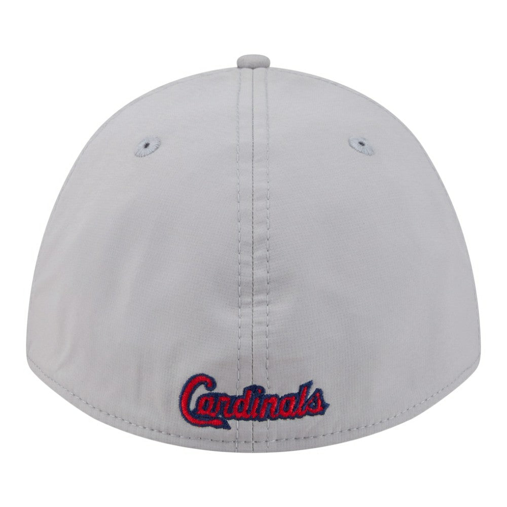 St. Louis Cardinals New Era Patch 39THIRTY A-Frame M-Crown Perforated Flex Hat - Gray - New Era on Sale