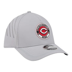 Cincinnati Reds New Era Patch 39THIRTY A-Frame M-Crown Perforated Flex Hat - Gray - New Era Lifestyle
